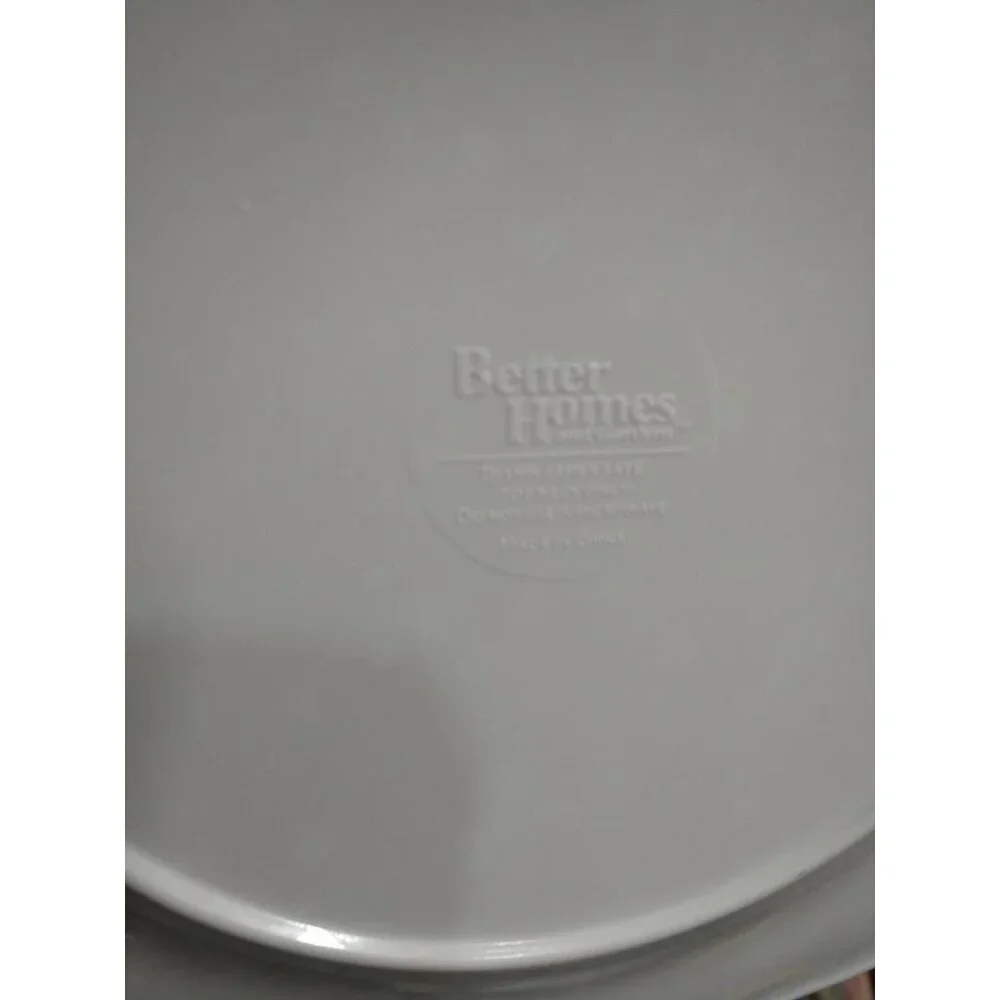 Better Homes & Gardens Scalloped Floral Melamine Dinner Plates Set Of 4- 8